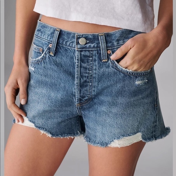 NWT Denim Forum The Ex Boyfriend Shorts from Aritzia - Picture 1 of 10